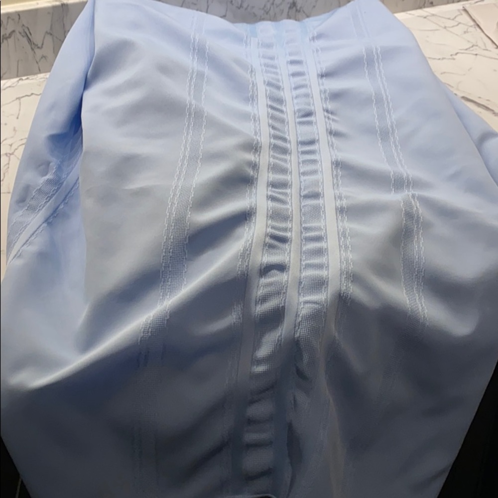 Blue oblong table cloth